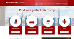 Desktop Screenshot of praktikum-in-london.de